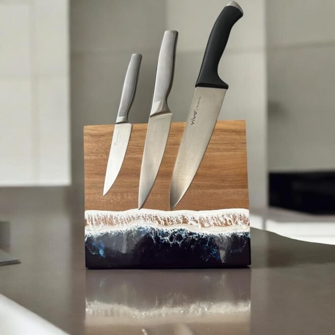 Magnetic Knife Holder - Acacia Wood
